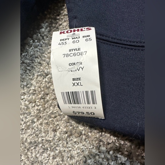 NWT Tommy Hilfiger Men's Long Sleeve Fleece Quarter Zip Pullover Size XXL - Picture 7 of 7